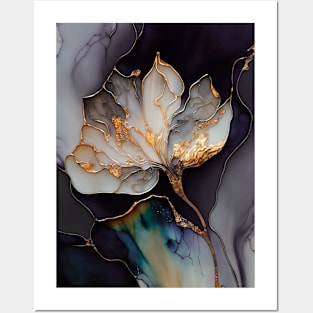 Marbled Lotus - Abstract Alcohol Ink Resin Art Posters and Art